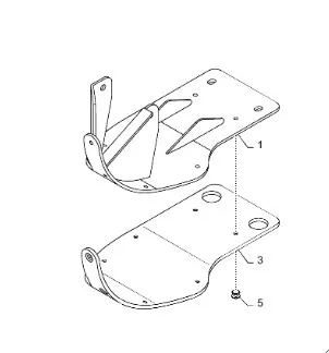 47367901 - Пластина износа лапы прав. жатки 740CF, 3020