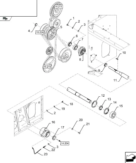 87546752 - Корпус подшипника вала промежуточного CS, CSX, CX6