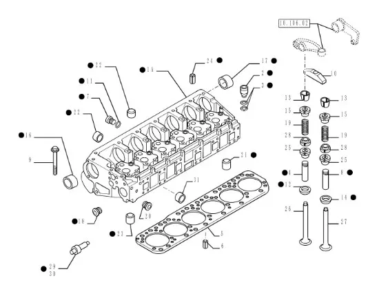 500054689 - Прокладка ГБЦ ДВС Cursor10 CR